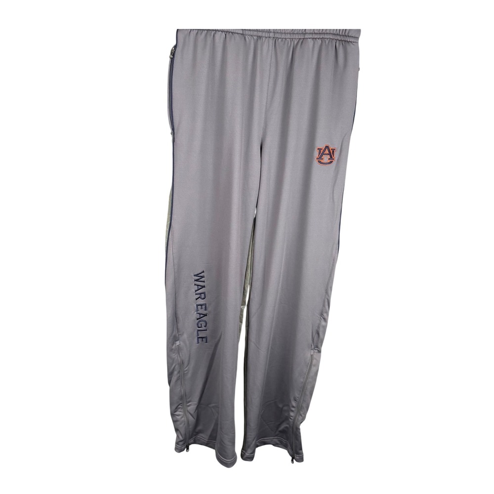 Under Armour Auburn Tigers War Eagle Gray Track Pants Mens Medium AU Logo